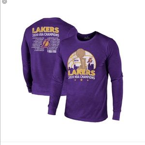 Los Angeles Lakers 2020 NBA Finals Champions Tri-Blend Long Sleeve T-Shirt